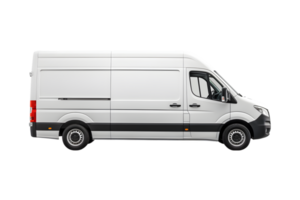 Cargo van truck isolated on a transparent background png