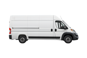 Cargo van truck isolated on a transparent background png