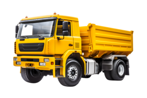 Dump truck isolated on a transparent background png