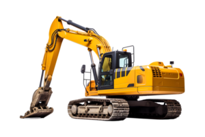 Excavator isolated on a transparent background png