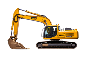 Excavator isolated on a transparent background png