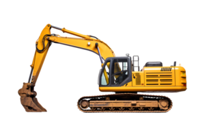 Excavator isolated on a transparent background png