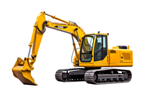 Excavator isolated on a transparent background png