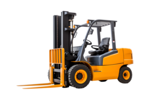 Forklift truck isolated on a transparent background png