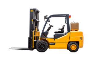 Forklift truck isolated on a transparent background png