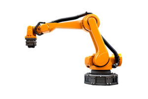 industrieel robot arm geïsoleerd Aan een transparant achtergrond png