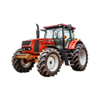 Tractor farm isolated on a transparent background, Agricultural tractor png