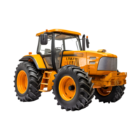 Tractor farm isolated on a transparent background, Agricultural tractor png