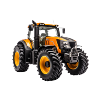 Tractor farm isolated on a transparent background, Agricultural tractor png