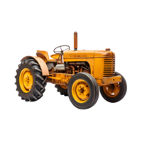 Tractor farm isolated on a transparent background, Agricultural tractor png