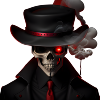 Cool skull on a transparent background png