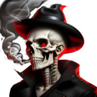 Cool skull on a transparent background png