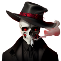 Cool skull on a transparent background png