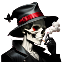 Cool skull on a transparent background png