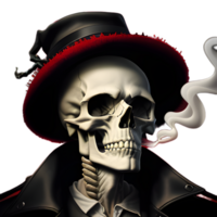 Cool skull on a transparent background png