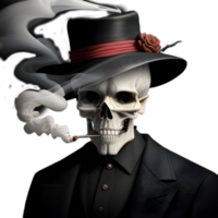 Cool skull on a transparent background png