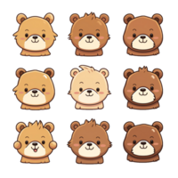 emoticon orso carino Sorridi trasparente png