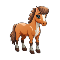 Horse cute sticker transparent png