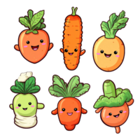 Emoticon smile carrot sticker transparent png