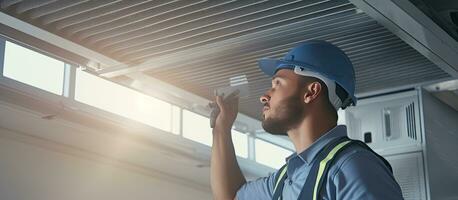 alquiler hvac ingeniero para nuevo casa calor recuperación ventilación sistema foto