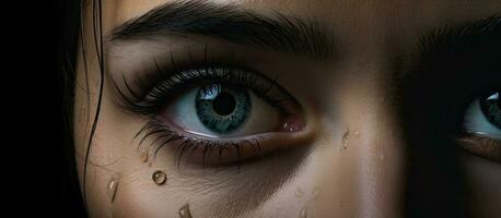 Crying woman picture photo