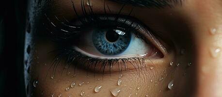 Crying woman picture photo