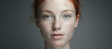 Composite portrait of young woman with diverse skin pigmentation for International Skin Pigmentation Day photo