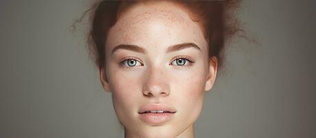 Composite portrait of young woman with diverse skin pigmentation for International Skin Pigmentation Day photo