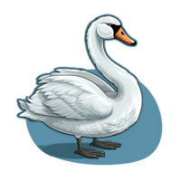Swan cute sticker transparent png