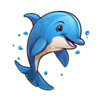 Dolphin cute sticker png