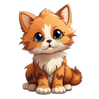 Sticker cute cat png