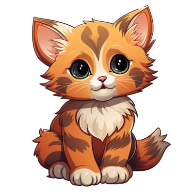 🐱 Cute Tabby Cat PNG  Free Adorable Kitty Sticker Download 💖 -  Wallpapers Clan