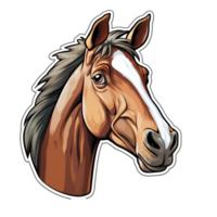 cavalo adesivo transparente png