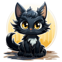 Sticker cute cat png