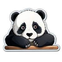 baby panda heel schattig PNG
