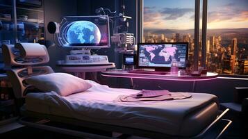 Revolutionizing Healthcare. 3D Exploration of Telemedicine and E-Health. AI Generated photo