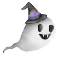 Lycklig halloween, halloween skrämmande spöke karaktär. lura eller behandla med en kuslig tecknad serie figur. png