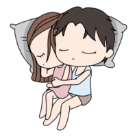 Love tenderness and romantic feelings concept. Young loving smiling couple boy and girl are hugging. png