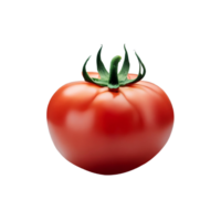 Tomatoes isolated on transparent background with empty space around it AI Generated png