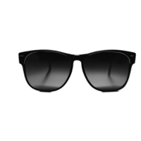 Black sunglasses isolated on transparent background with an empty space around it AI Generated png