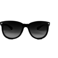 Black sunglasses isolated on transparent background with an empty space around it AI Generated png