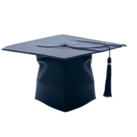 College graduation cap isolated on transparent background with empty space AI Generated png