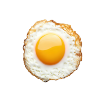 Fried egg isolated on transparent background. Top view AI Generated  27187877 PNG