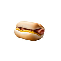 quente cachorro isolado em transparente fundo ai gerado png