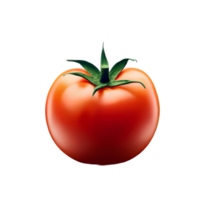 Tomatoes isolated on transparent background with empty space around it AI Generated png