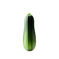 Zucchini isolated on a transparent background with empty space around it AI Generated png