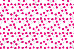 Vintage flowers seamless pattern. retro botanical design png