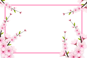 Cherry blossom branch with sakura flower.  cherry blossom. cherry bud. pink sakura flower png