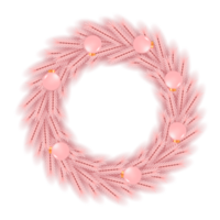 Noël couronne conception joyeux Noël porte décoration élément avec Noël Balle ruban et flocon de neige et étoile png