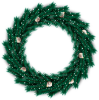 Christmas wreath design merry christmas door decoration element with christmas ball ribbon and snowflake and star png